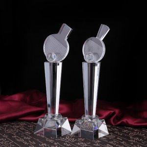 水晶奖牌