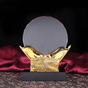水晶奖牌