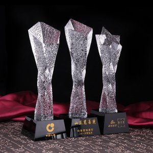 水晶奖牌